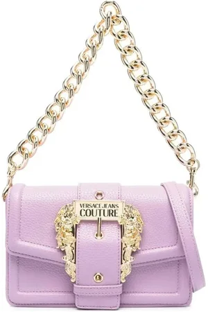VERSACE Torebki, Kobieta, Fioletowy, ONE SIZE, Stylowe Torby Couture