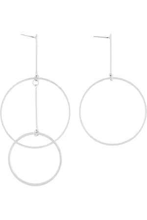 Dansk Copenhagen Akcesoria, Kobieta, Szary, ONE SIZE, Odważne Vanity Cosmo Srebrne Kolczyki