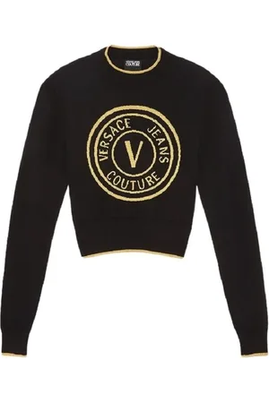 VERSACE Swetry, Kobieta, Czarny, S, Czarne Swetry