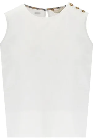 Barbour Koszulki, Kobieta, Biały, L, Bawełna, Top bez rękawów