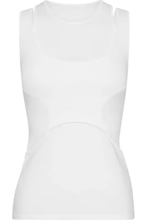 DION LEE Koszulki, Kobieta, Biały, S, Bawełna, Top bez rękawów