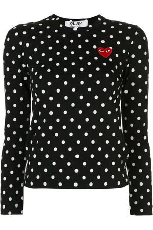 Comme des Garçons Koszulki, Kobieta, Czarny, M, Long Sleeve Tops