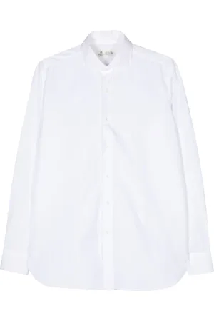 LUIGI BORRELLI NAPOLI Koszule, Mężczyzna, Biały, L, Formal Shirts