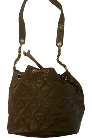 CHANEL Pre-owned, unisex, brązowy, ONE SIZE, Pre-owned Leather chanel-bags