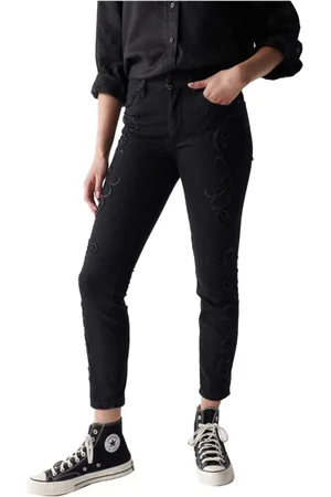 Salsa Jeansy, Kobieta, Czarny, W31 L28, Denim, Skinny Jeansy
