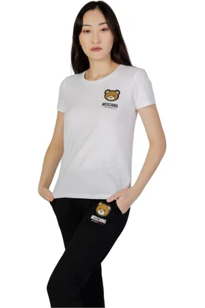 Moschino Koszulki, Kobieta, Biały, L, T-Shirts