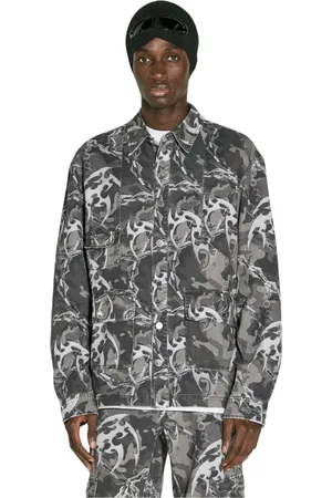 HAN Kjøbenhavn Kurtki, Mężczyzna, Szary, S, Denim, Shirts