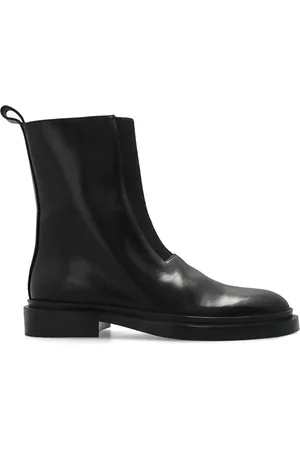 Jil Sander Buty, Kobieta, Czarny, 38 1/2 EU, Skóra, Skórzane botki
