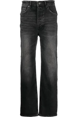KSUBI Jeansy, Kobieta, Czarny, W29, Denim, Jeansy o prostym krojuy