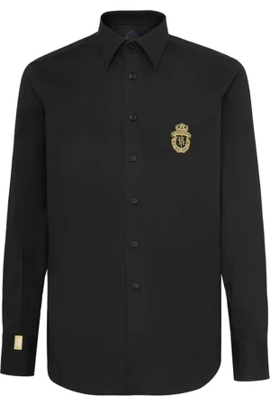 BILLIONAIRE Koszule, Mężczyzna, Czarny, 4XL, Long Sleeve Tops