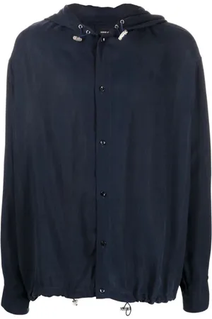 Giorgio Armani Koszule, Mężczyzna, Niebieski, M, Long Sleeve Tops