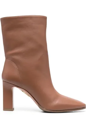 Aquazzura Buty, Kobieta, brązowy, 40 EU, Zamsz, Elegancki Brązowy Botek 85