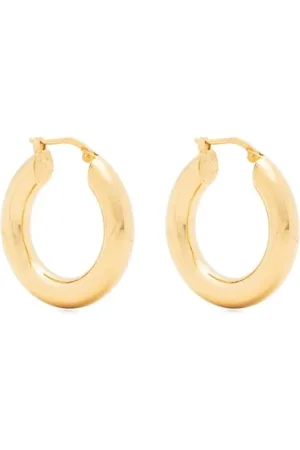 Jil Sander Akcesoria, Kobieta, Żółty, ONE SIZE, Eleganckie Złote Kolczyki