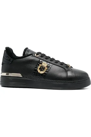 BILLIONAIRE Buty, Mężczyzna, Czarny, 45 EU, Czarne Lo-Top Casual Sneakers
