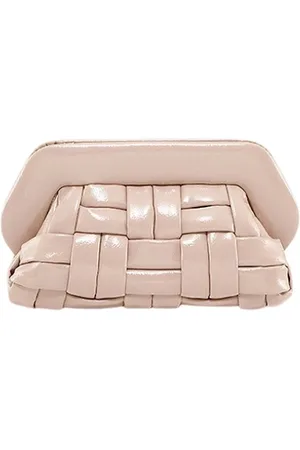 THEMOIRÈ Torebki, Kobieta, Różowy, ONE SIZE, Ręcznie Robiona Wegańska Glossy Clutch