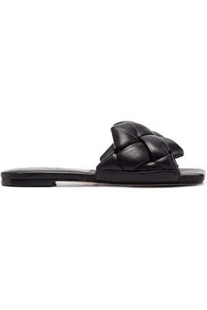 vic matiè Buty, Kobieta, Czarny, 36 EU, Czarne Velvet Sandały Mules