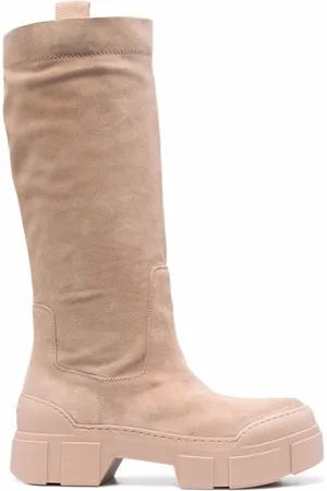 vic matiè Buty, Kobieta, brązowy, 38 EU, Brązowe Casual Wysokie Kozaki dla Kobiet