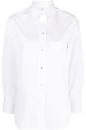 Vince Bluzki, Kobieta, Biały, M, Long Sleeve Tops