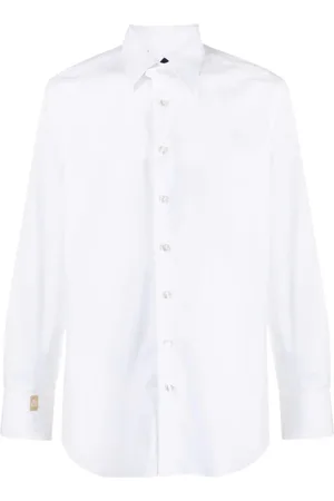 BILLIONAIRE Koszule, Mężczyzna, Biały, 3XL, Long Sleeve Tops