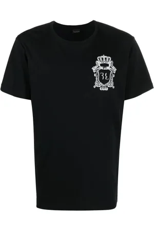 BILLIONAIRE Koszulki, Mężczyzna, Czarny, S, Czarna Casual T-shirt z Okrągłym Dekoltem