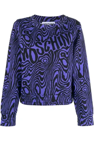 Moschino Bluzy, Kobieta, Niebieski, M, Bluzy z kapturem
