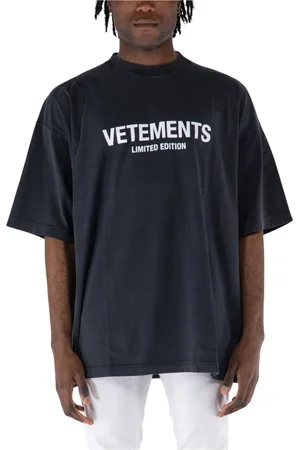 Vetements Koszulki, Mężczyzna, Czarny, M, T-Shirts