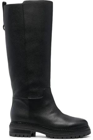 Sergio Rossi Buty, Kobieta, Czarny, 36 EU, Eleganckie Czarne Wysokie Buty dla Kobiet
