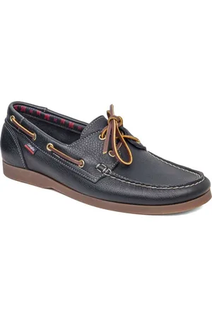 CallagHan Buty, Mężczyzna, Niebieski, 44 EU, Zamsz, Niebieskie Zamszowe Buty Żeglarskie