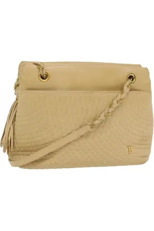 Bally Pre-owned, Kobieta, Beżowy, ONE SIZE, Skóra, Pre-owned skórzane torby na ramię