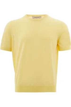 Gran Sasso Koszulki, Mężczyzna, Żółty, L, T-Shirts
