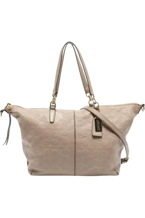 Coach Pre-owned, Kobieta, Beżowy, ONE SIZE, Pre-owned Leather totes