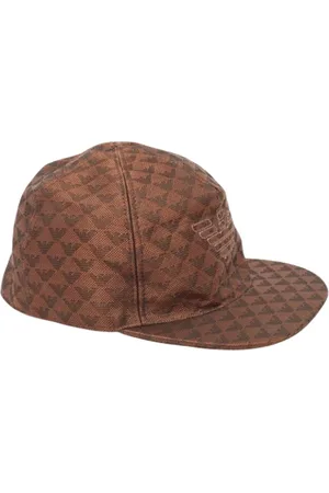 Emporio Armani Pre-owned, Kobieta, brązowy, ONE SIZE, Pre-owned Fabric hats