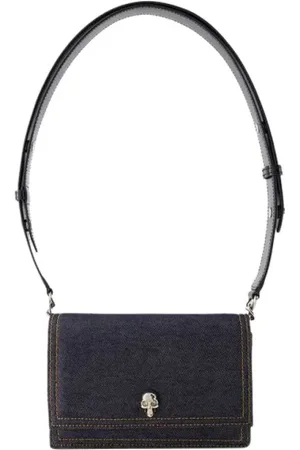 Alexander McQueen Torebki, Kobieta, Czarny, ONE SIZE, Bawełna, Leather shoulder-bags