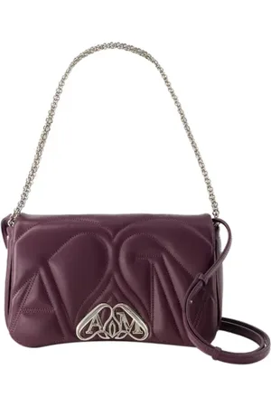 Alexander McQueen Torebki, Kobieta, Fioletowy, ONE SIZE, Bawełna, Fabric shoulder-bags