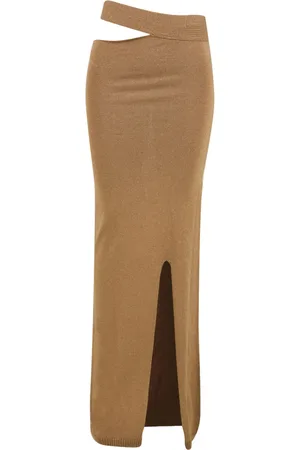 AKEP Spódnice, Kobieta, brązowy, M, Pencil Skirts