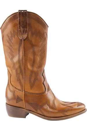 Zoe Buty, Kobieta, brązowy, 36 EU, Western Skórzany But Brązowy