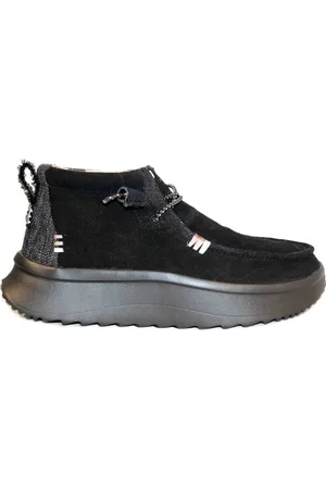 Hey dude Buty, Kobieta, Czarny, 37 EU, Zamsz, Czarny Zamszowy Botek