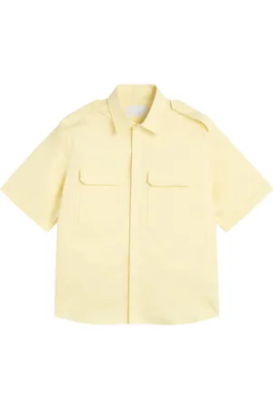 Neil Barrett Koszule, Mężczyzna, Żółty, L, Bawełna, Urban Militarny Shirt