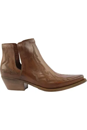 Zoe Buty, Kobieta, brązowy, 36 EU, Brązowe Skórzane Buty Cowboy