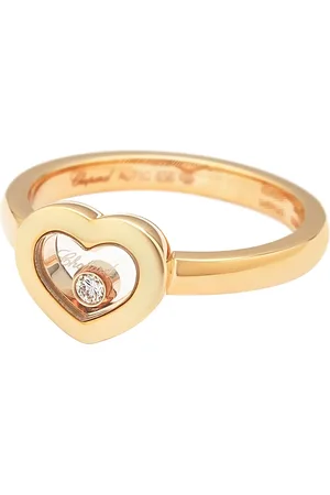 Chopard Akcesoria, Kobieta, Żółty, ONE SIZE, Różowe złoto Pierścionek z diamentem - Miss Happy