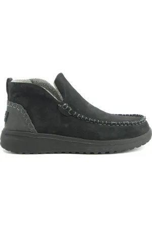 Hey dude Buty, Kobieta, Czarny, 39 EU, Zamsz, Czarny Zamszowy Botek