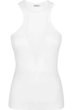 Dondup Koszulki, Kobieta, Biały, L, Sleeveless Tops
