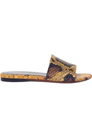 Proenza Schouler Buty, Kobieta, Wielobarwność, 37 EU, Skóra, Skórzane klapki Sculpt