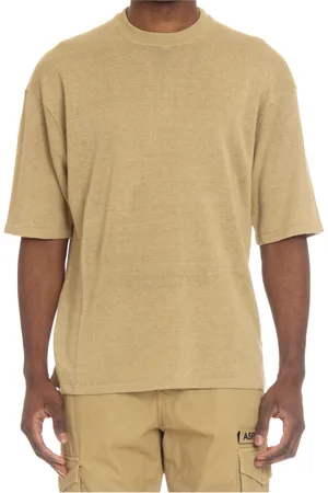 Roberto Collina Koszulki, Mężczyzna, Żółty, M, T-Shirts