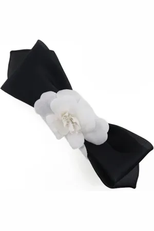 CHANEL Pre-owned, Kobieta, Czarny, ONE SIZE, Bawełna, Pre-owned Cotton hair-accessories