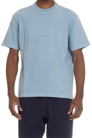 Autry Koszulki, Mężczyzna, Niebieski, S, Czysty Niebieski T-shirt z Logo