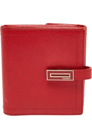 Coach Pre-owned, Kobieta, Czerwony, ONE SIZE, Pre-owned skórzane portfele
