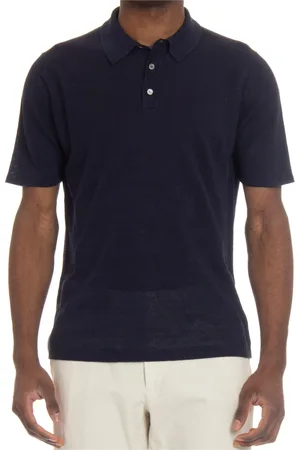 Roberto Collina Koszulki, Mężczyzna, Niebieski, M, Polo Shirts