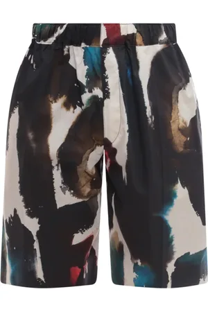 Alexander McQueen Szorty, Mężczyzna, Wielobarwność, M, Graffiti Acquerello Bermuda Shorts
