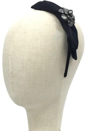 CHANEL Pre-owned, Kobieta, Czarny, ONE SIZE, Pre-owned Fabric hair-accessories